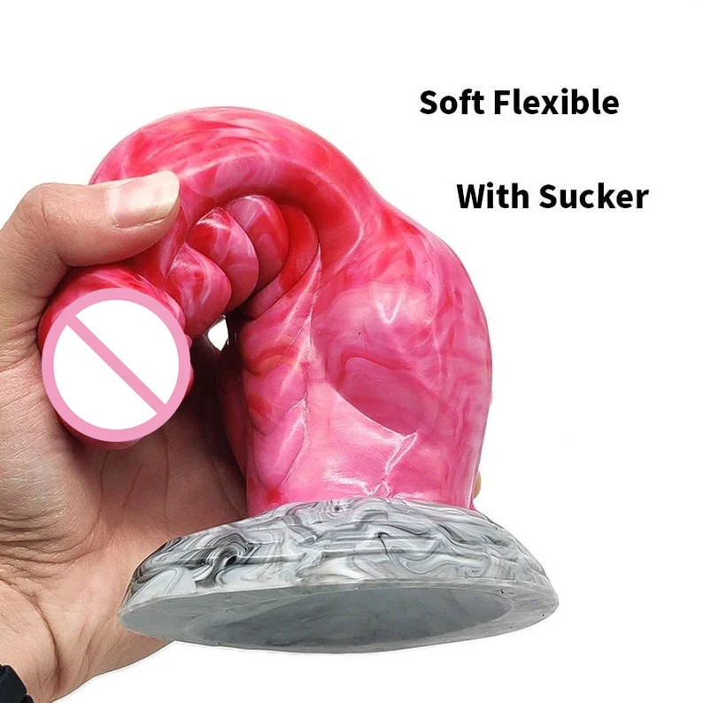 Big Huge Knot Dragon Dildo Anal Toy Male Fantasy Silicone Butt Plug Sex Toys