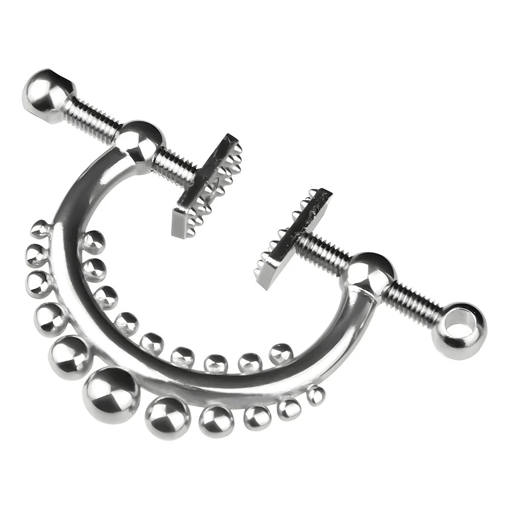 Bondage Gear Couple Slave Game for Adult Restraints Metal Nipple Clamps Adjustable Sex Toys