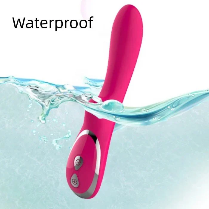 USB Rechargeable 10 Frequency Silicone Dildo Vibrator Powerful G-Spot Glimmer for Female Masturbation