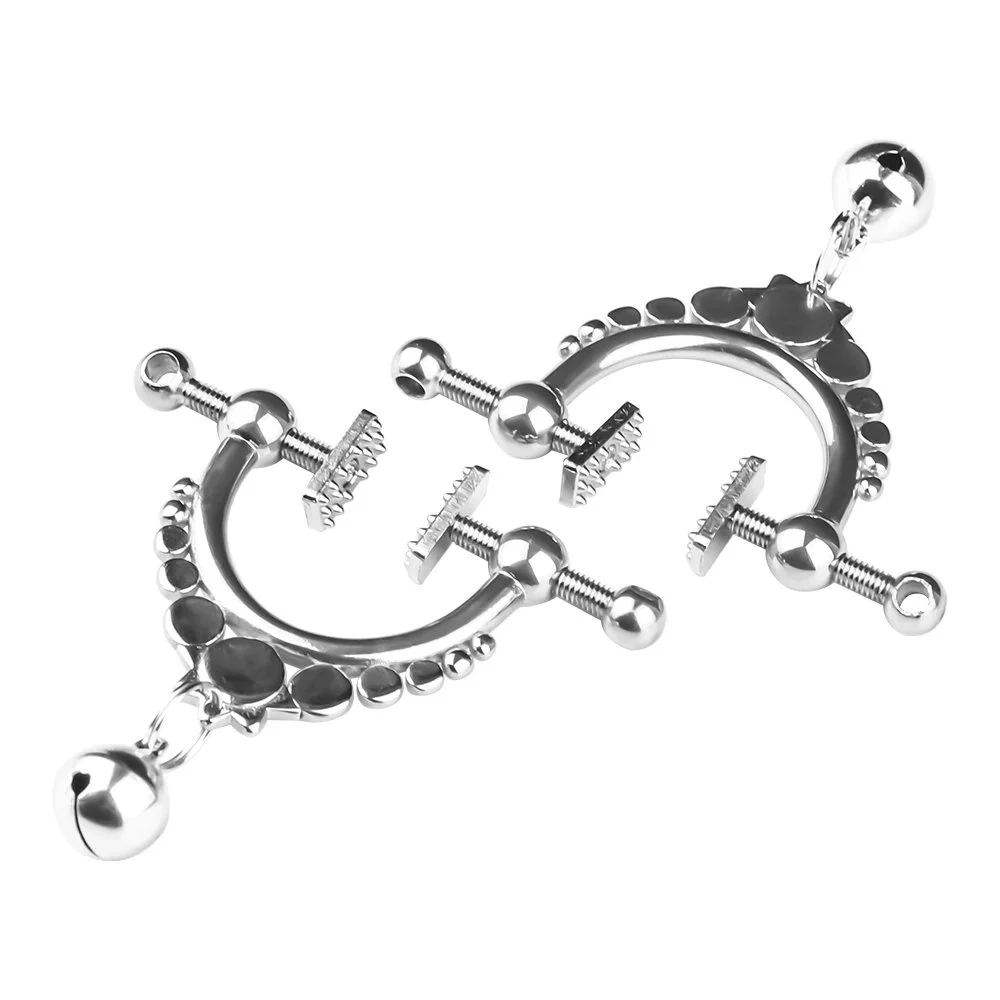Body Chain Necklace Adjustable Stainless Steel Body Clamps with Chain Non Piercing Clip on Body Jewelry Gift