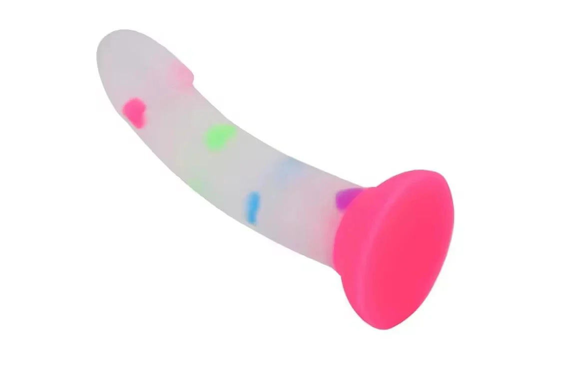 Colorful Liquid Silicone Glowing Dark Male Sex Toy Soft and Realistic Anal Plug Male Sex Toy Female Masturbation Toy