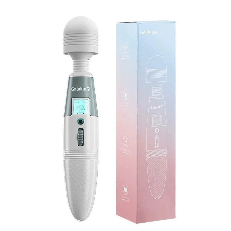 Angel AV Stick LCD Female Masturbator Stimulates G-spot Intelligent Variable Frequency AV Vibrator Female Masturbation Stick