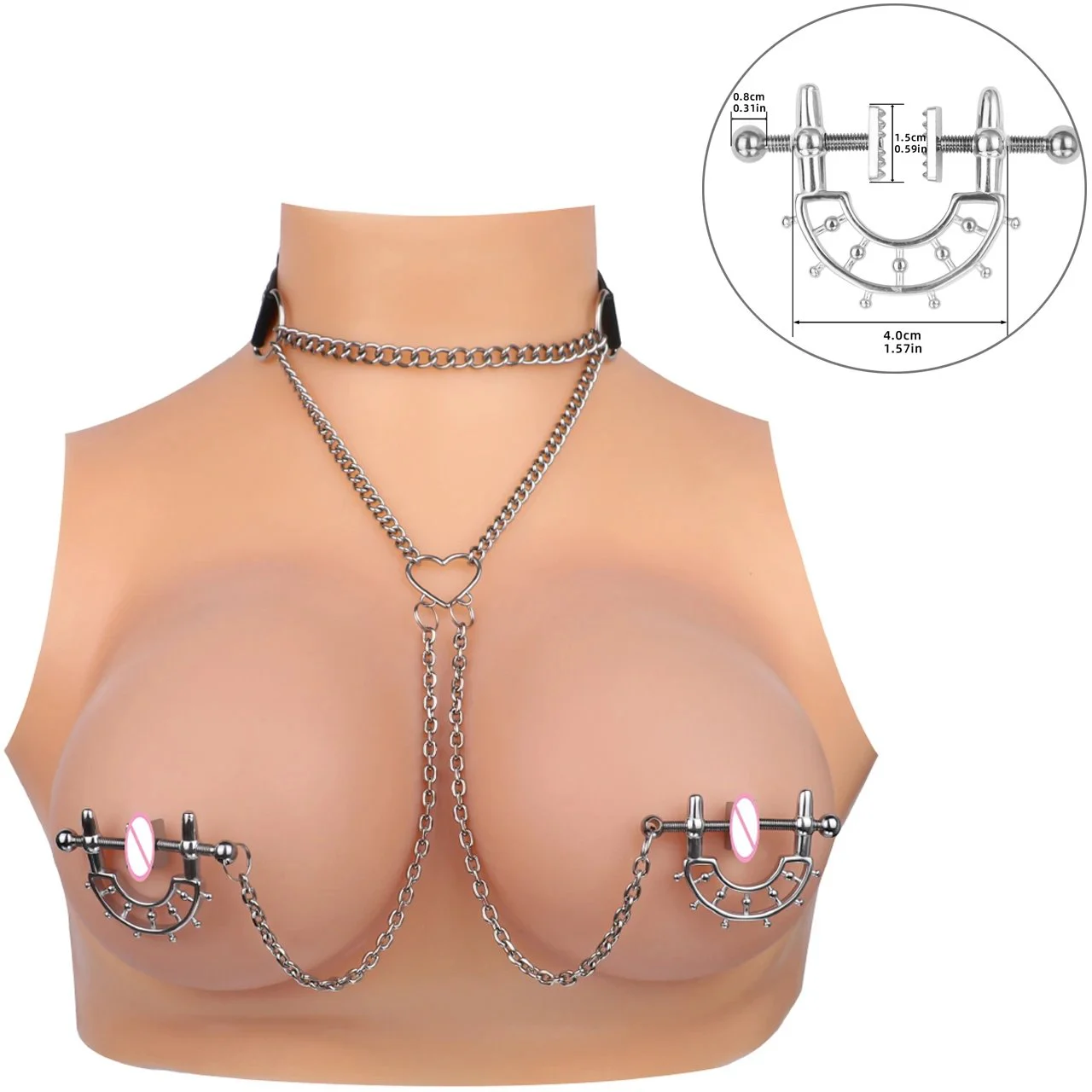 Erotic Nipple Clips Women Men Clamps Exquisite Packaging Box Valentine's Day Gift
