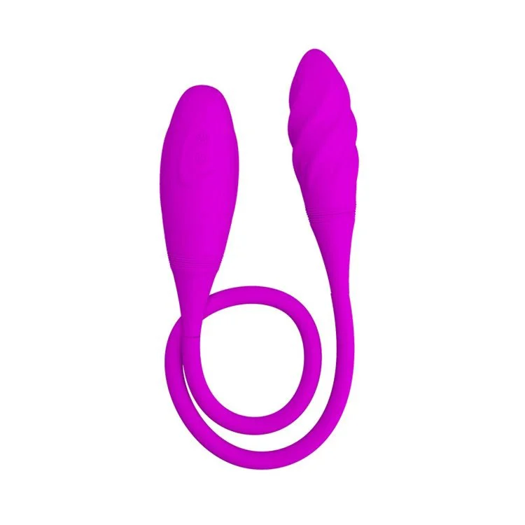 Double Head USB Rechargeable Dildo Vibrator for Lesbian Female Masturbation Bullet Vibrator for Couples