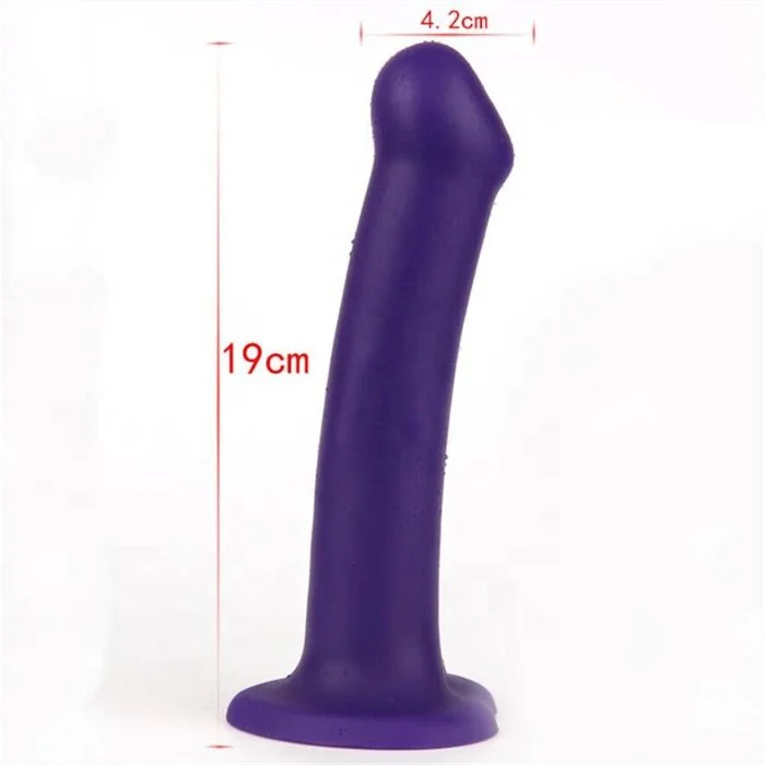 Bendable Female Masturbation Silicone Strap on Dildo Huge Realistic Sex Toys Without Balls Soft TPE & PVC Material