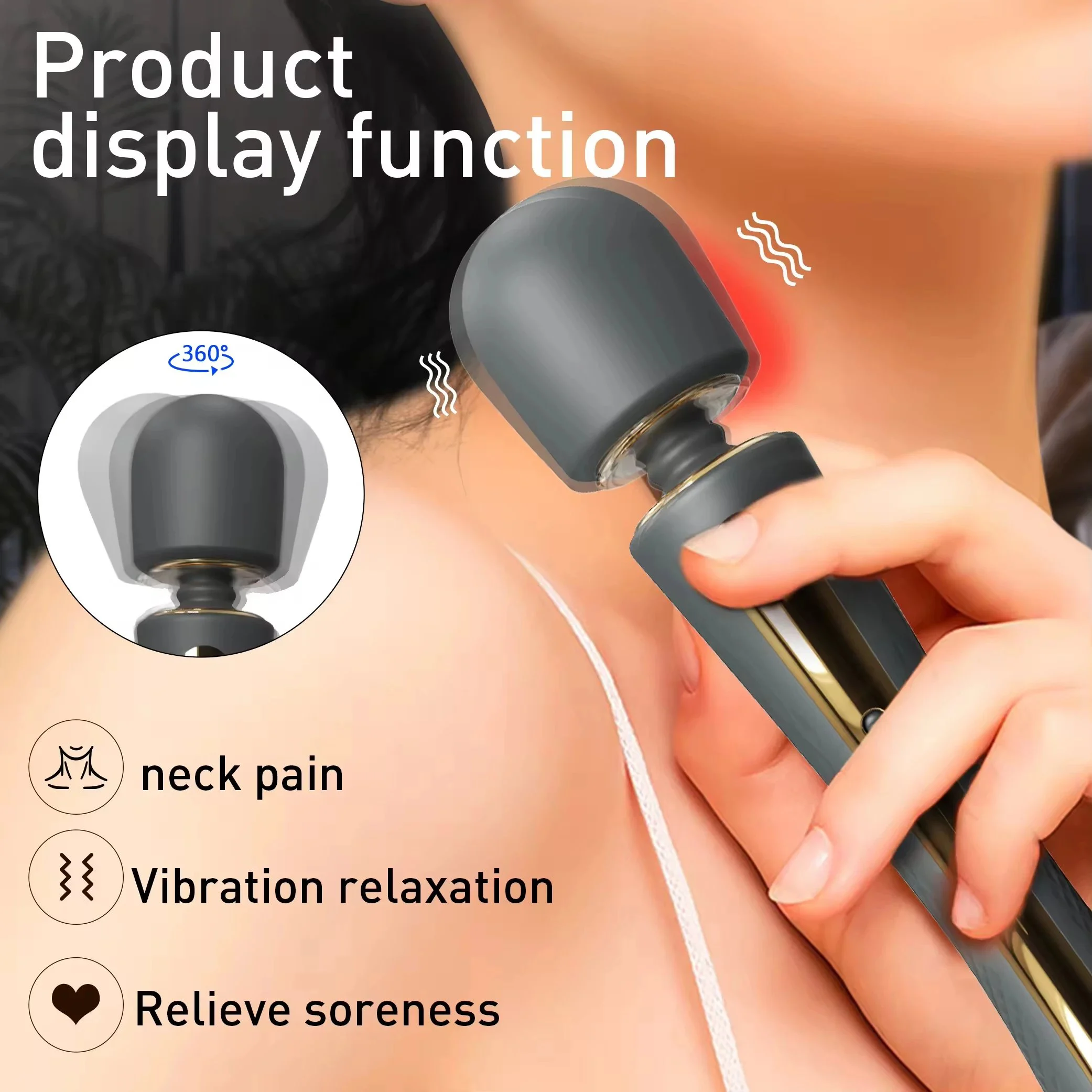 NEW Clitoral Vibrator AV Video Magic Wand Massage Wand Vibrator Sex Toy for Women