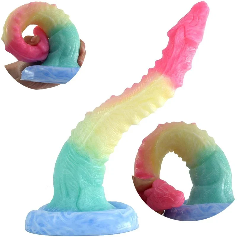 Red Pupil Spirit Snake-Poll Exaggerated S-shaped Double-sided Wave Bump armor Design Lady Sex Toys for Woman Adult