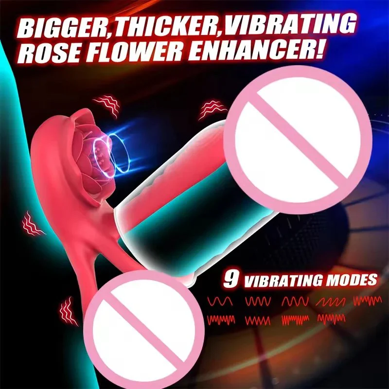 New Second Generation Vibration Ring Wireless Remote Control Lock Precision Ring Couple Total Vibration Double Ring Adult Sex