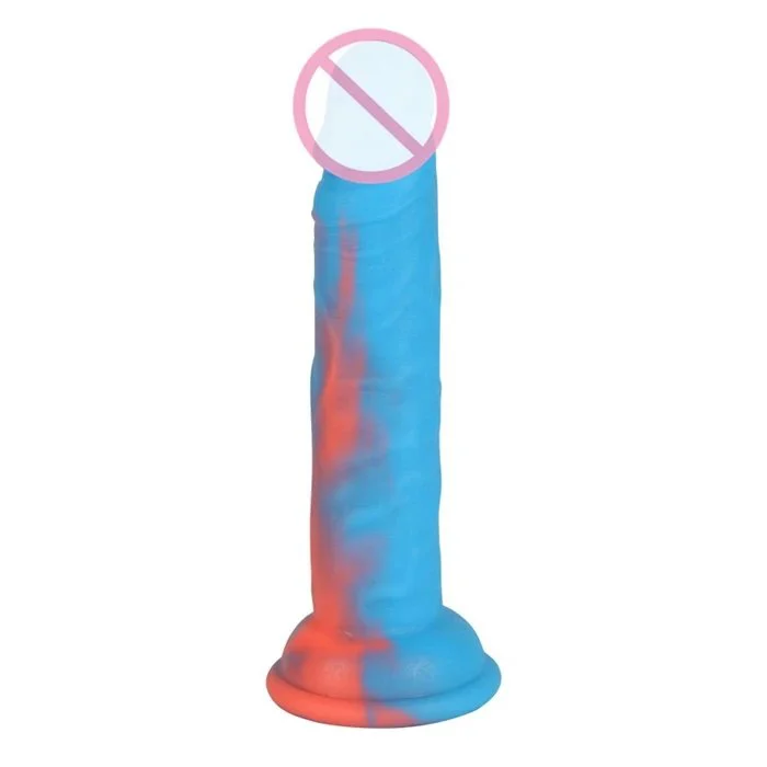 Colorful Silicone Strap-On Strap-On Dildo Soft Realistic Adult Sex Toys Without Balls for Adults