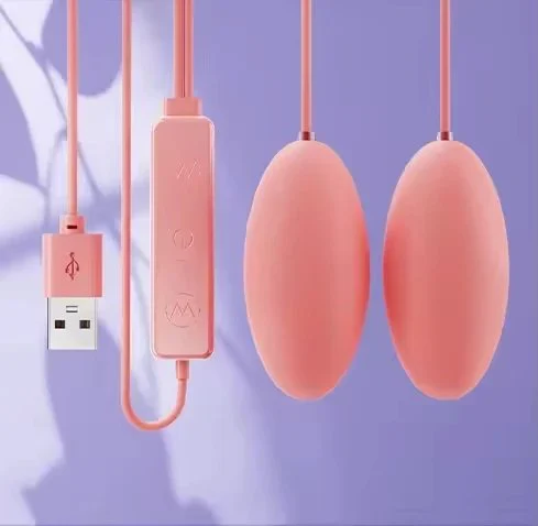 Dual Massager Pelvic Floor Trainer Portable Muscle Relaxation Tool for Women Pink Purple
