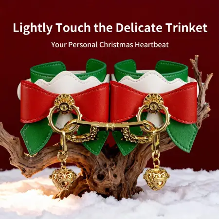 Christmas-themed Erotic Cuffs Soft Leather Material Suitable for All Holidays Couples' Erotic Leather Restraint Product