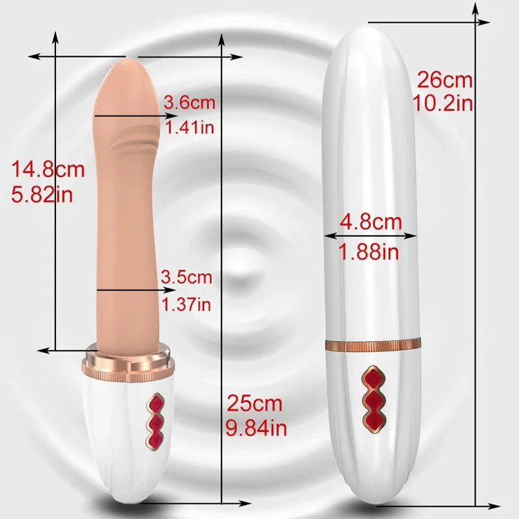 Automatic Hands-free Dildo Machine With Strong Suction for Women Telescopic Thrusting Dildo Vibrator Adult Sex Toys for Female
