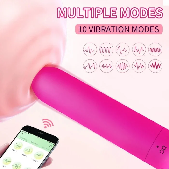 USB Rechargeable Mini Bullet Sex Toys for Adult Women Long Distance Controlled 10-Speed VibratingFrequency