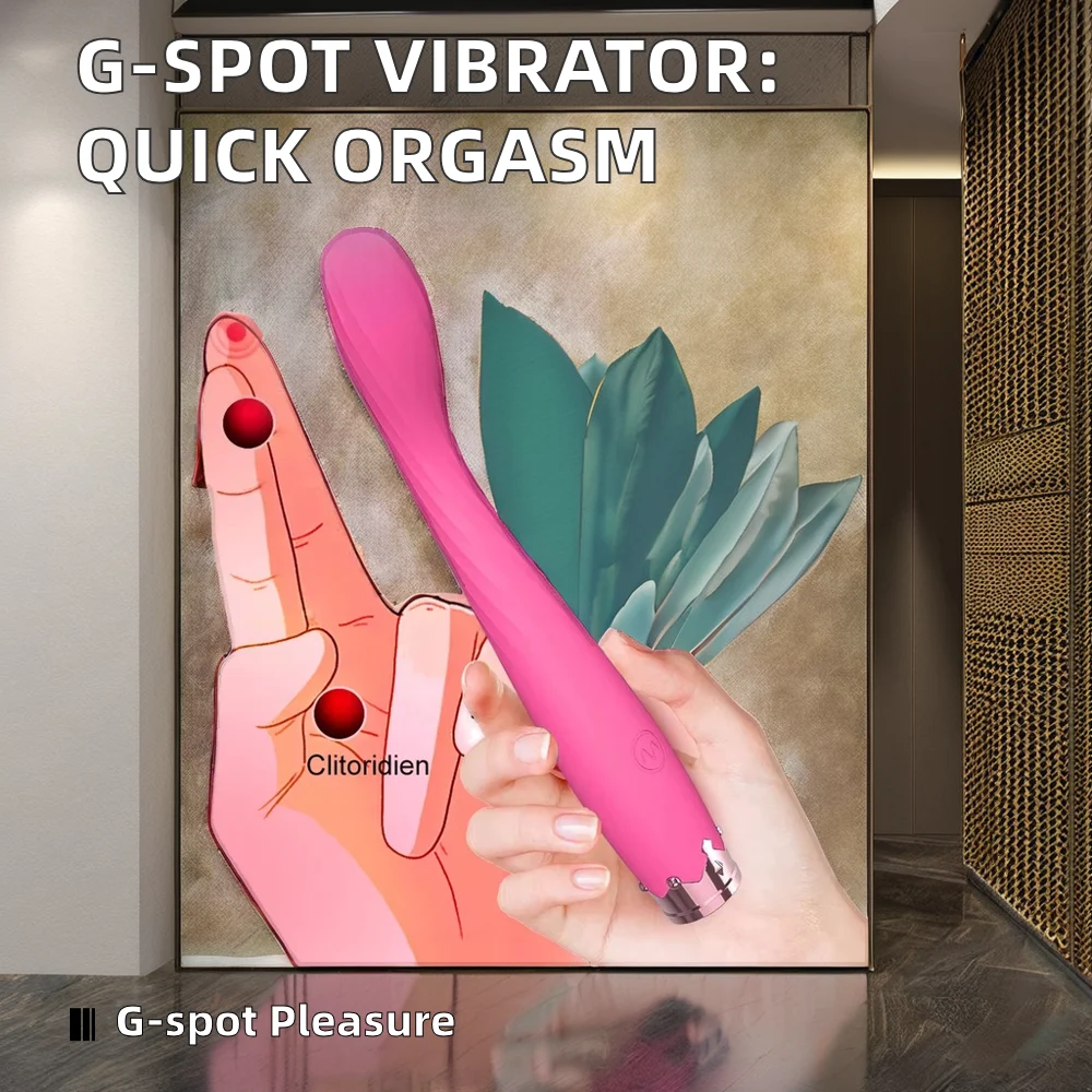 USB G-Spot Vibrator for Women Adult Masturbators Nipple Clitoris Stimulator Sex Toy Orgasm Wand Toys in Box