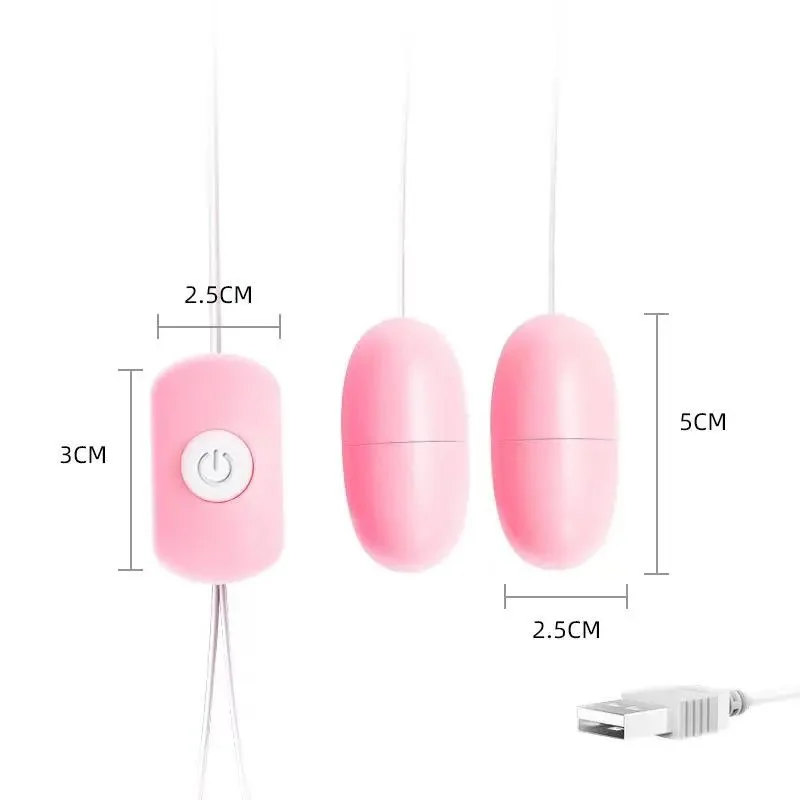 Mini USB Rechargeable Tongue Lick Double Jump Eggs Woman Masturbation Massager Sex Toys Clitoral Stimulator Bullet Vibrator