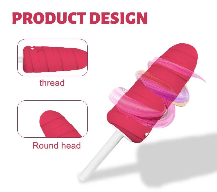 USB Charging Powerful Vibrating AV Wand 10 Frequency Vibrating Masturbation Ice Cream Vibrator for Female Sex Toys