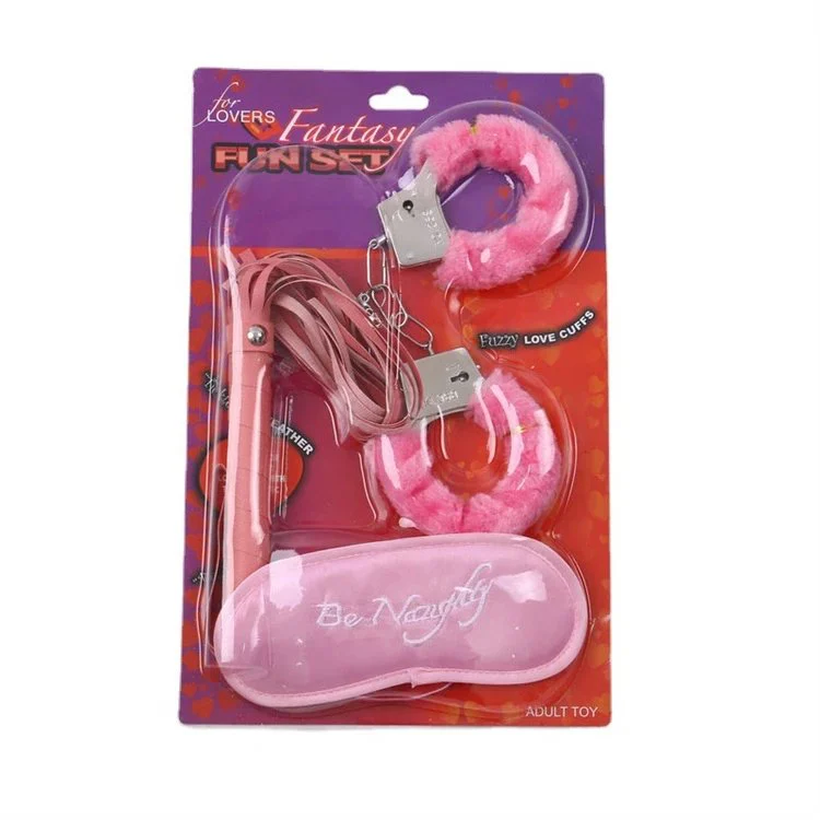 Erotic Sex Toys Dice 3pcs Bondage Kit Sexy Eye Mask Furry Handcuff Leather Spanking Whips