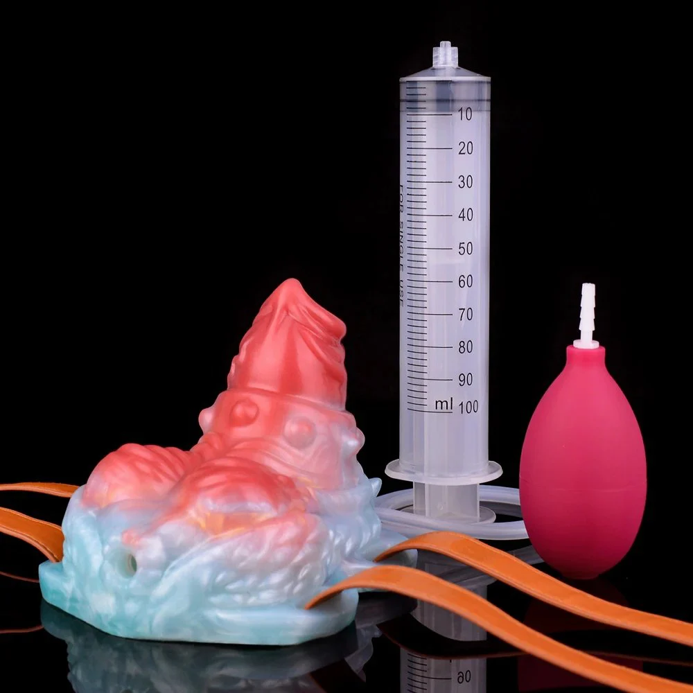 Grinder with Syringe Bladder for 18+ Adult Spray Function Sexual Lubrication Non-stop Orgasm
