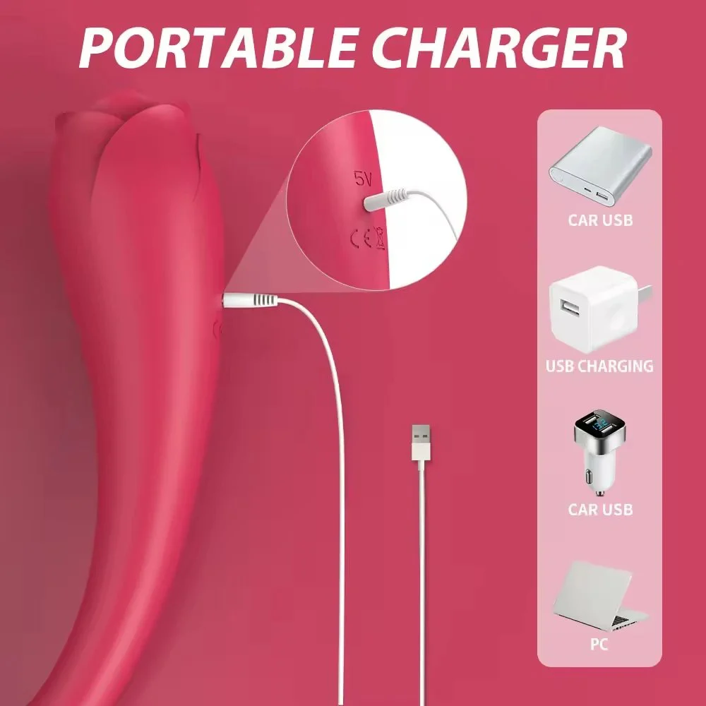 Mini Wireless Remote Control Adult Vibrator Toy for Women Button Tongue Licking Body Insertion Massaging Stick Waterproof USB