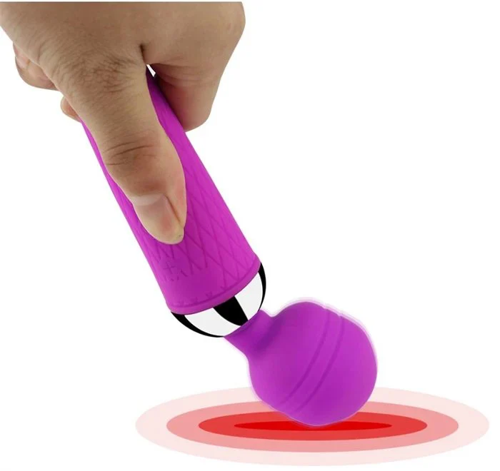 USB Power 10-Frequency Vibrating Vaginal Wand Adult G-Spot Vibrators Massager