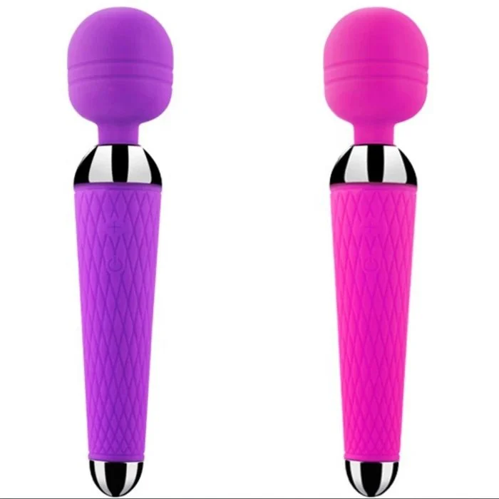 USB Power 10-Speed Wand Vibrator Rabbit Dildo for Vaginal Stimulation