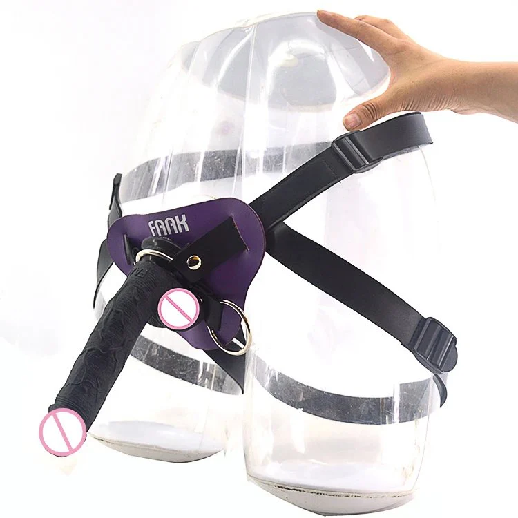 BDSM Sex Toy Harness Strap on Silicone Dildo Realistic Strap-on Strapless Leather Strapon Dildo for Lesbian Women Men
