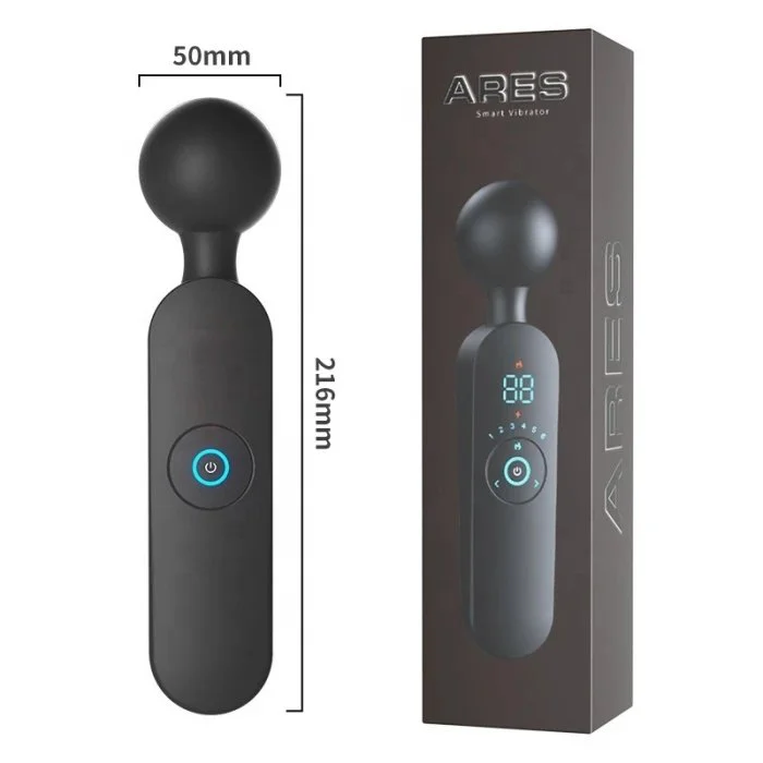 USB Powered 12-Frequency Ares G-Spot Vibrator Wand Strong Vibration Sex Toys for Women's Clitoris and Vaginal Stimulating