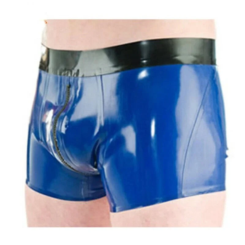 Erotic Latex Underwear Sexy Rubber Boxer Shorts Tight Supplies-100% Waterproof & Eco-Friendly