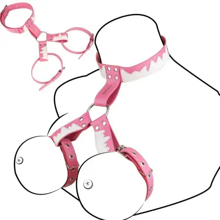 Female Wearable Leather Bra New Adjustable Nipple Stimulator Chest Bondage Nipples Restrict Breast Binder Sex Toys