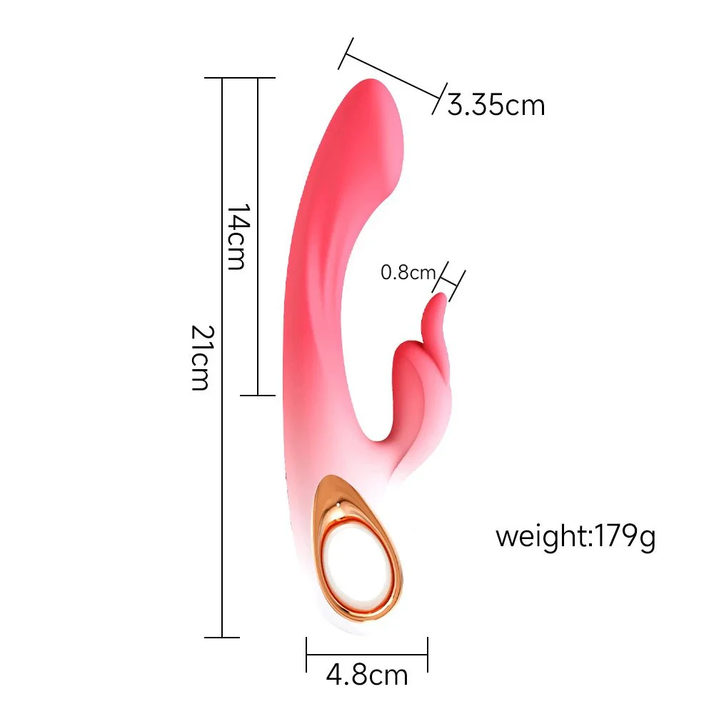 USB Charger 10 Speed G Spot Soft Purple Double Rabbit Vibrator Sex Toy for Women