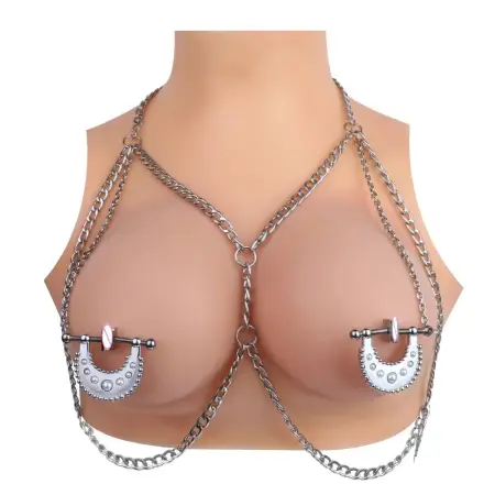Fetish Breast Fun Game Metal Stainless Steel Nipple Clips Female Role Playing Couple Flirting Products Sex Toys