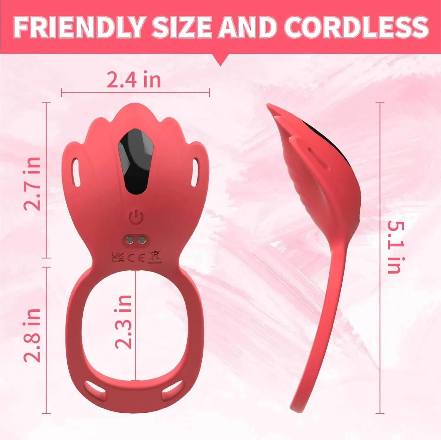 APP Controlled Strap-On Panty Vibrators for Women Multi-Mode Adjustable Buckle Adult Sex Toys with Vibrating Rings