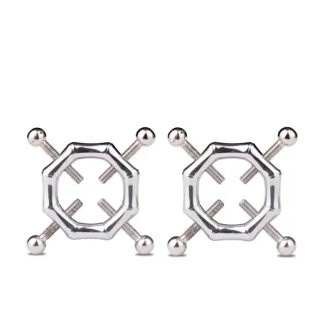 Steel Chain Clips Flirting Teasing Metal Nipple Clamp Erotic Brutal Bondage Restraint Unisex Metal Dark Chain