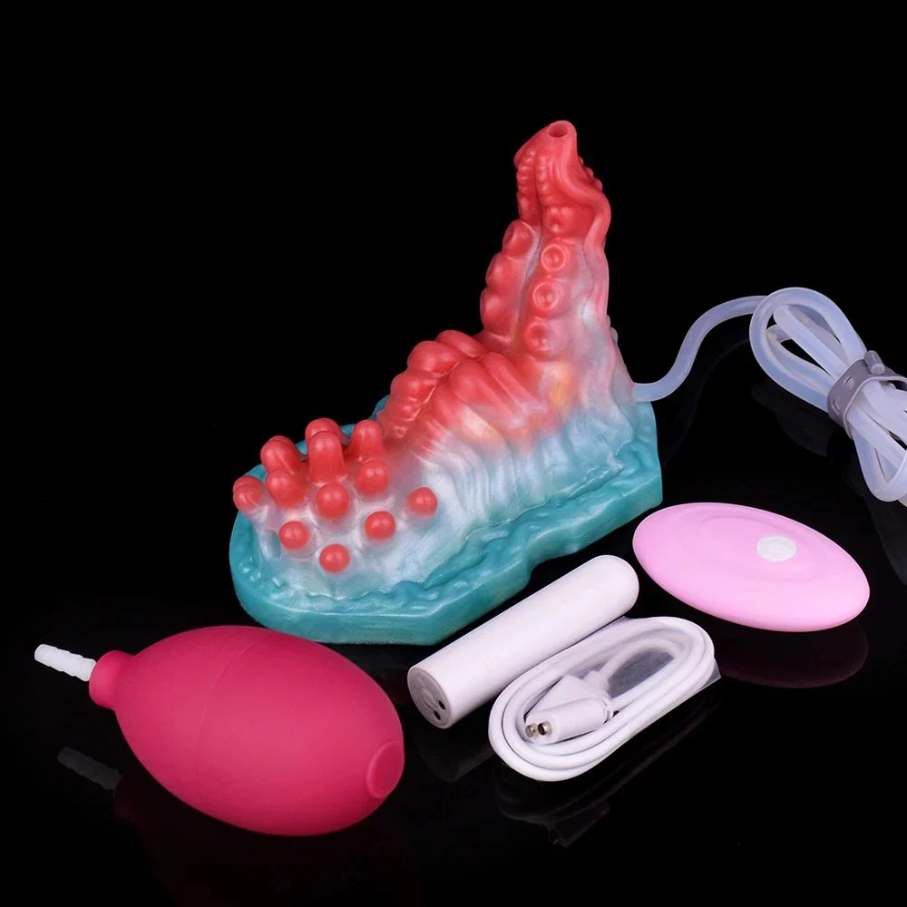 Female Grinder Tentacle Inserted Into Vagina Clitoris Rubbing Flirting Toy Squirt Function