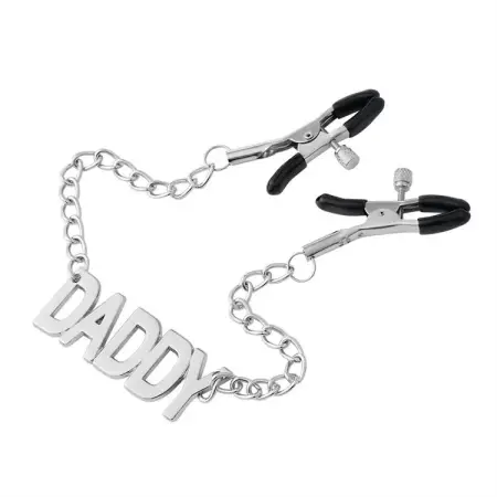 Erotic Sex Toys Bondage Gear Breast Clamp Clips Adjustable Nipple Clamps With Chain Letter