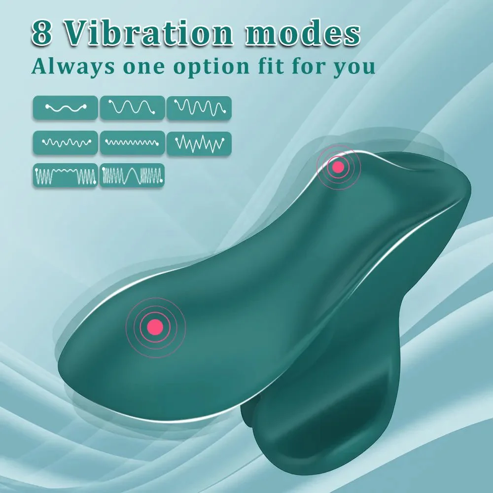 Strap-On Vibrator Clitoral Stimulator 8 Mode G-Spot Massager Sex Toys for Adults Women