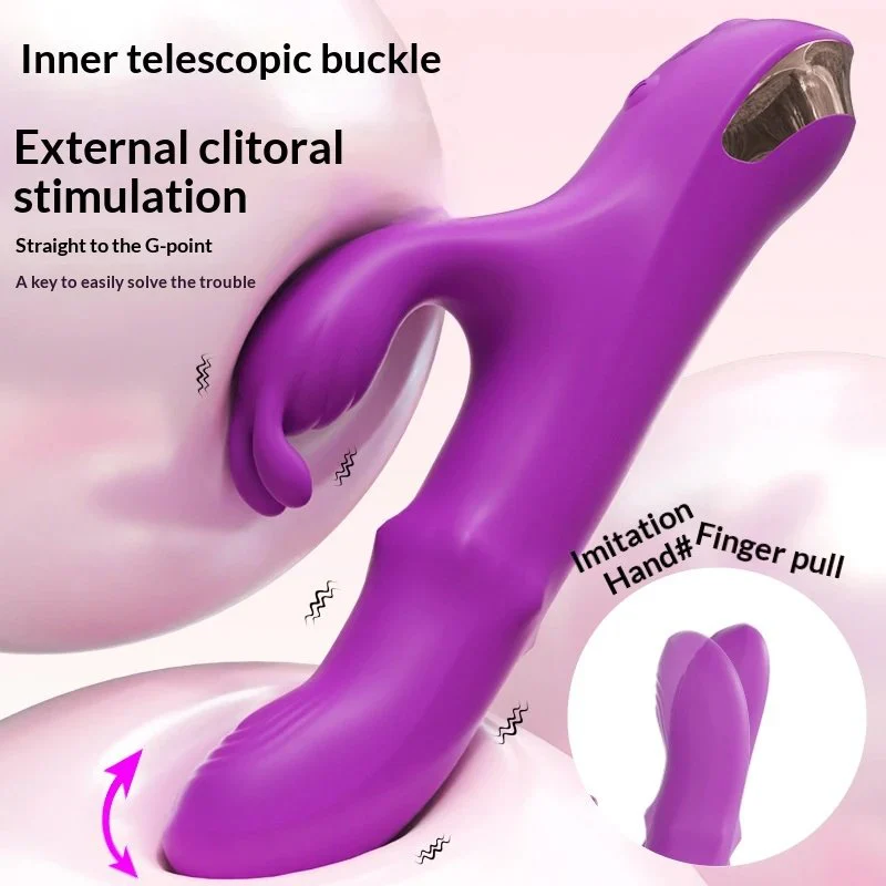 Female Adult Personal Massager with Adjustable Ball Vibrator Dual Motor Vibration for Internal and External Use