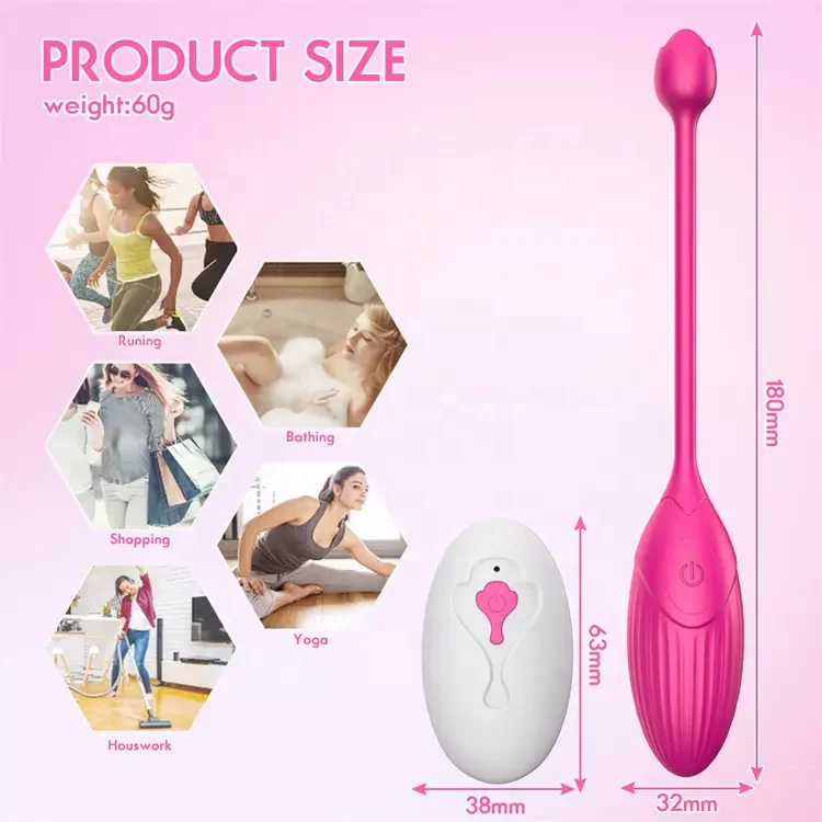 10 Frequency USB Waterproof Wireless Love Egg Vibrator Remote Control Jump Egg