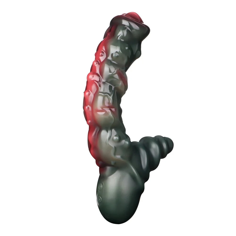 Dildo Vibrator with Heating Head Anti-Slip Silicone Realistic Double-Ended Vibrating Butt Plug Anal Sex Toy for Lesbians