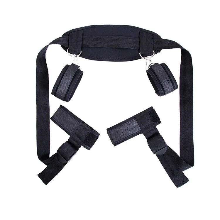 Erotic Sex Toys Bondage Restraint Neck Collar Slave Straps Neck Wrist and Ankle Cuffs