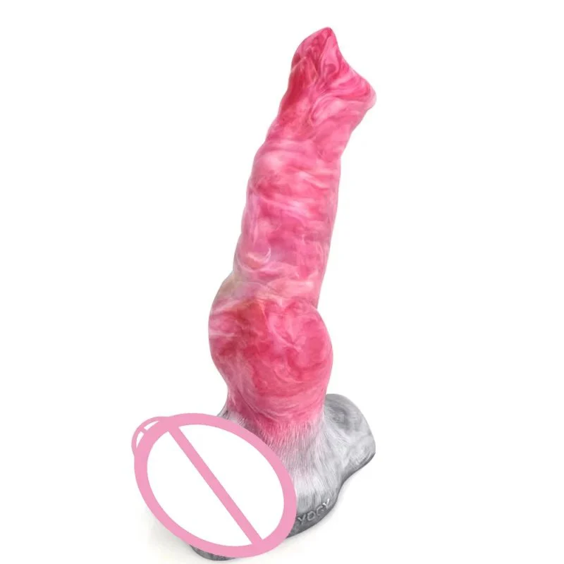 Design Silicone Sex Toy Lifelike Wolf Dildo Vagina Stimulation Penis for Women Masturbators