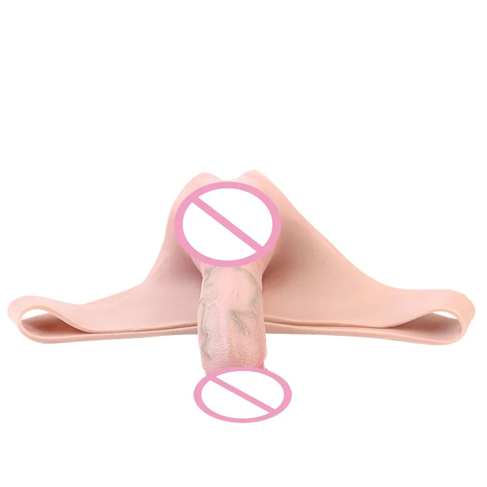 Skin Friendly Strap-on Hollow Penis Realistic Pnis Skin Sex Stimulation Orgsm Sex Toy for Men