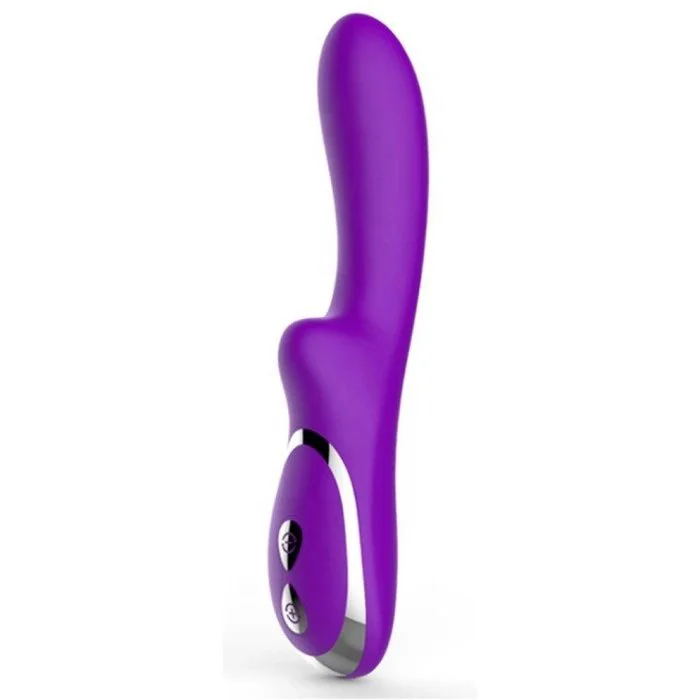 USB Rechargeable 10 Frequency Silicone Dildo Vibrator Powerful G-Spot Glimmer for Female Masturbation