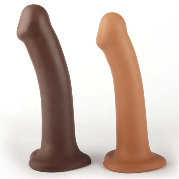 Bendable Female Masturbation Silicone Strap on Dildo Huge Realistic Sex Toys Without Balls Soft TPE & PVC Material