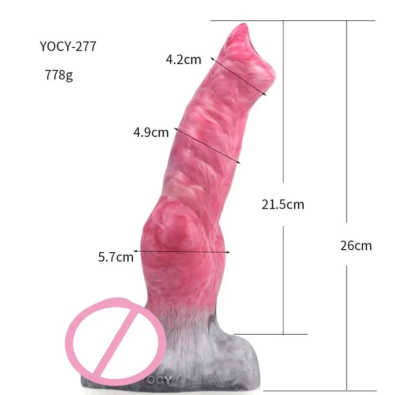 Design Silicone Sex Toy Lifelike Wolf Dildo Vagina Stimulation Penis for Women Masturbators