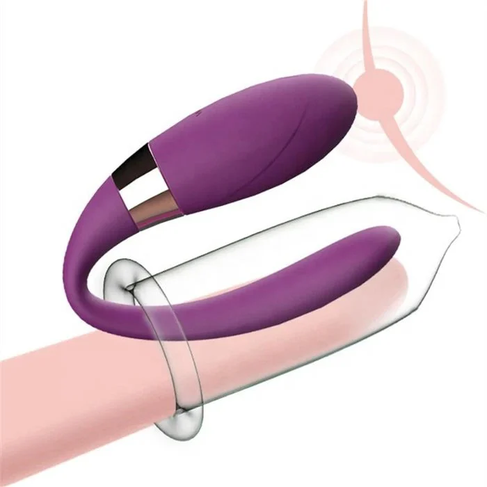 USB Rechargeable Mini U-Shaped Vibrator 10 Frequencies for Couples G-Spot Massage Wearable Bullet Vibrator