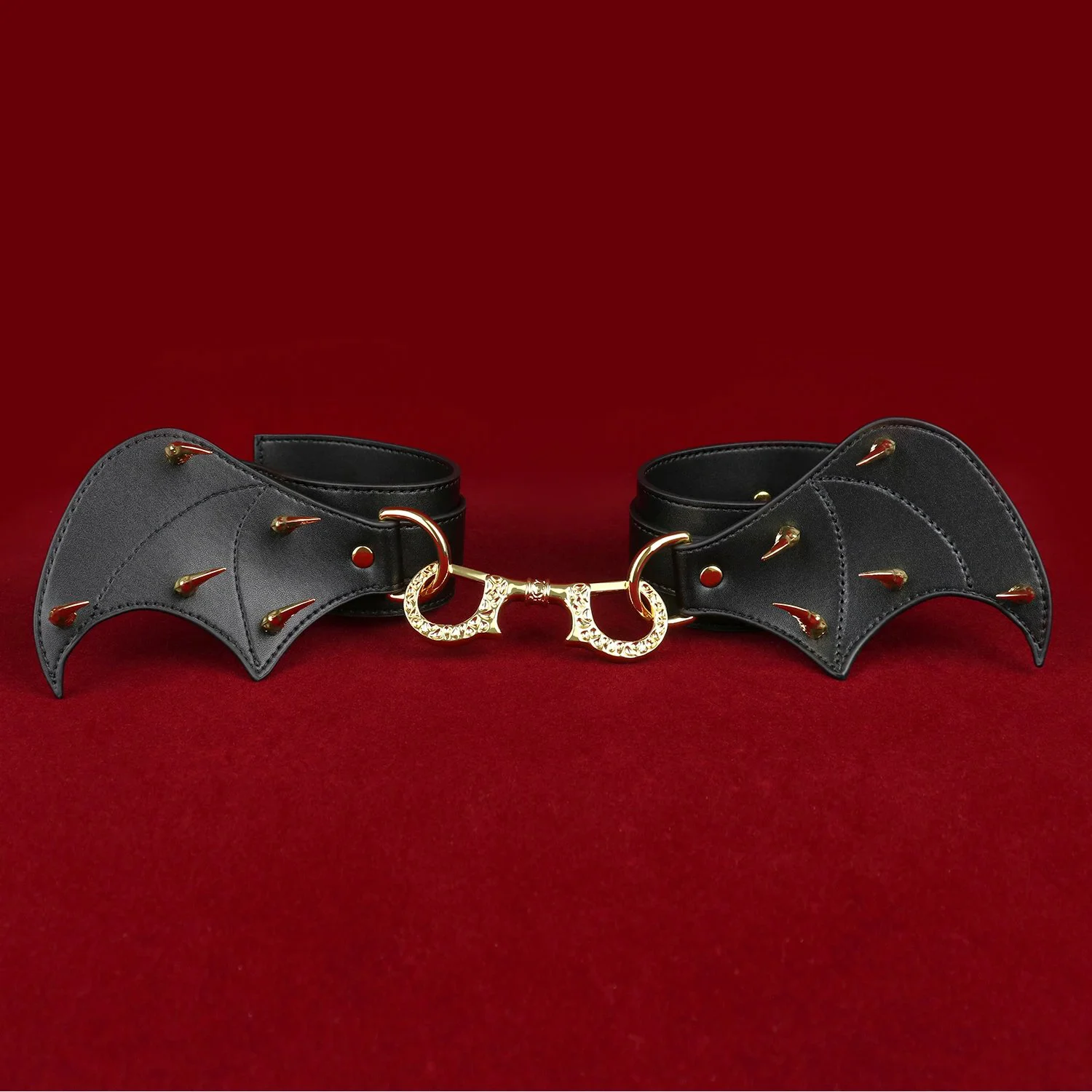 Handcuffs + Ankle Cuffs Set Leather Material for Enhanced Sensation Adult Novelty for Couples Roleplay