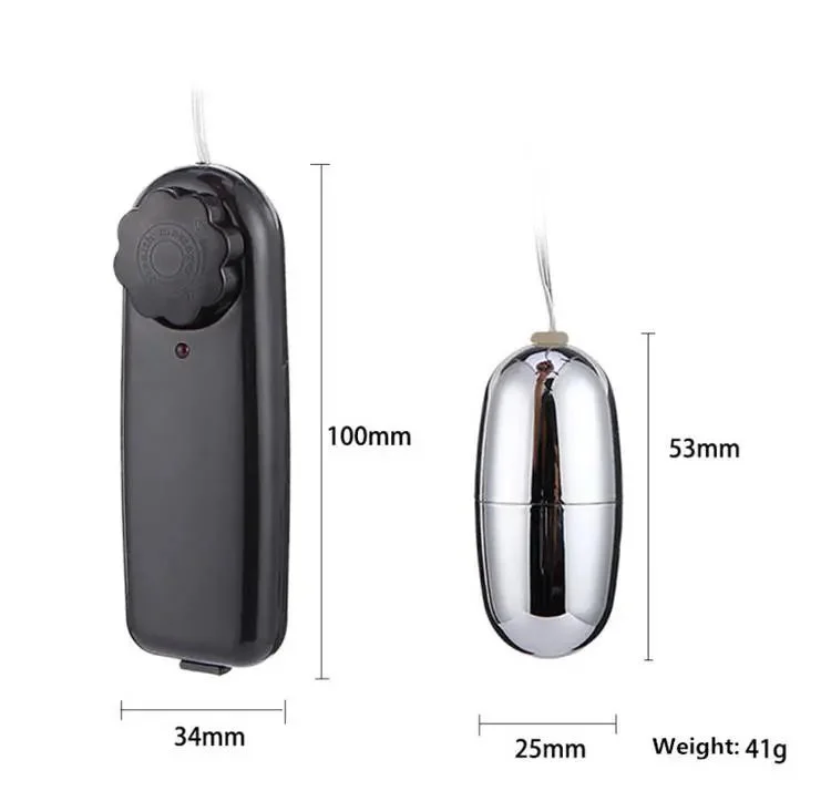 Adult Sex Toy for Women Remote Control Black Vibrating Egg Battery Bullet Egg Vibrator