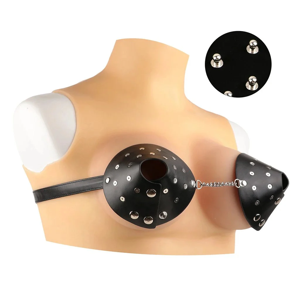 Leather Bra Bondage Metal Rivet Female Breast Fetish Pain Couples Flirting Supplies Wear Sex Toys