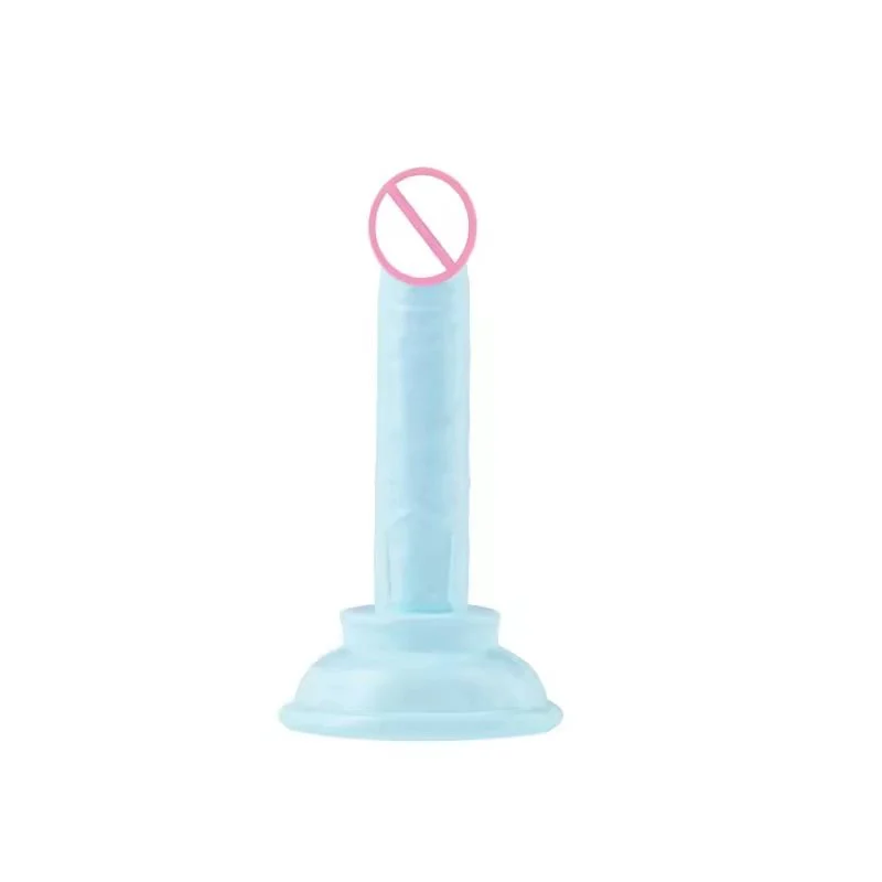 Adult Soft Silicone Clear Dildo Strong Suction Cup Hands-Free Play Huge Sex Toys for Beginners and Couples